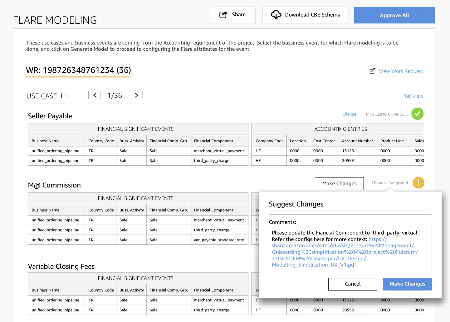 Inline suggest-changes collaboration layer